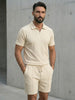 Textured Summer Polo Set