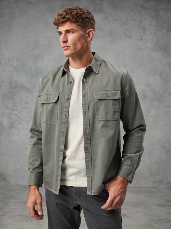 Structured Lyocell Overshirt