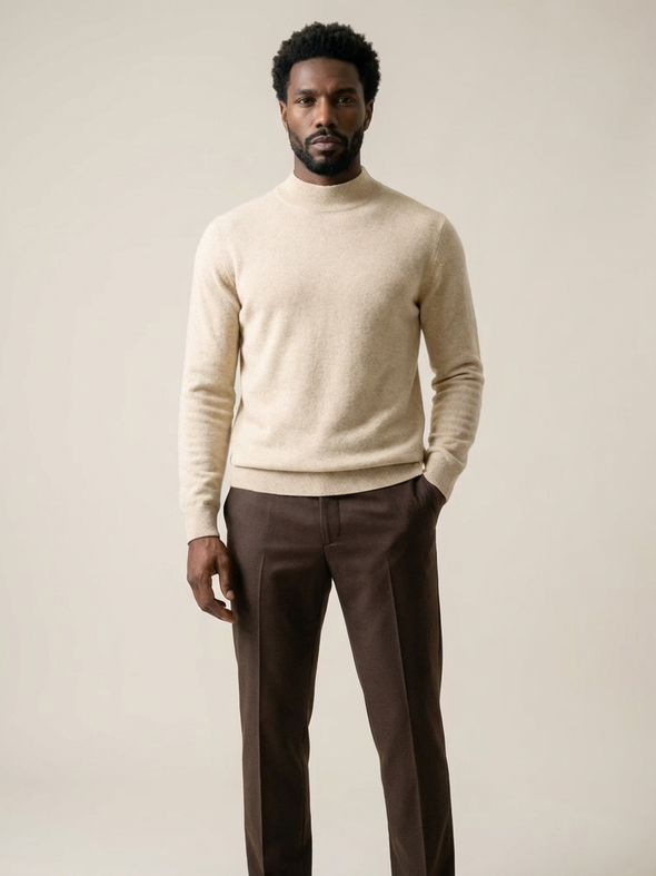 Merino Mock Neck