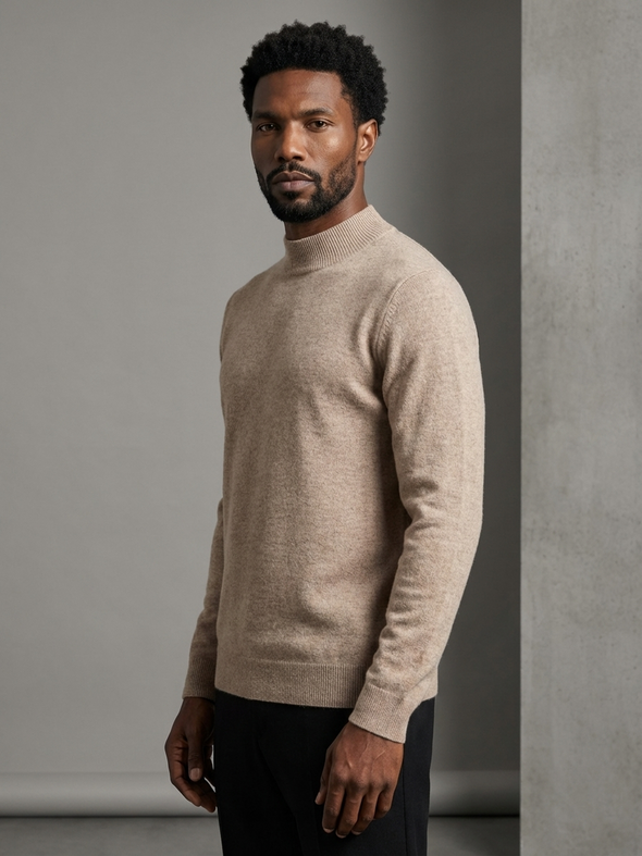 Merino Mock Neck