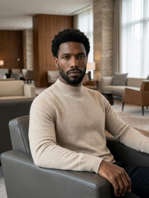 Merino Mock Neck