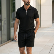 Textured Summer Polo Set
