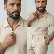 Textured Summer Polo Set