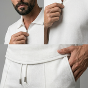 Textured Summer Polo Set