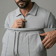 Textured Summer Polo Set