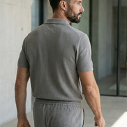 Textured Summer Polo Set