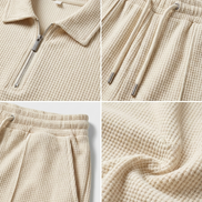 Textured Summer Polo Set
