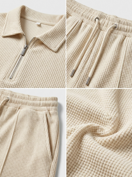 Textured Summer Polo Set