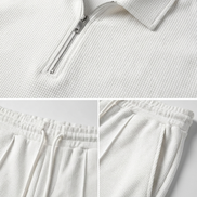 Textured Summer Polo Set