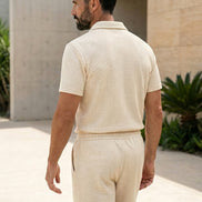 Textured Summer Polo Set