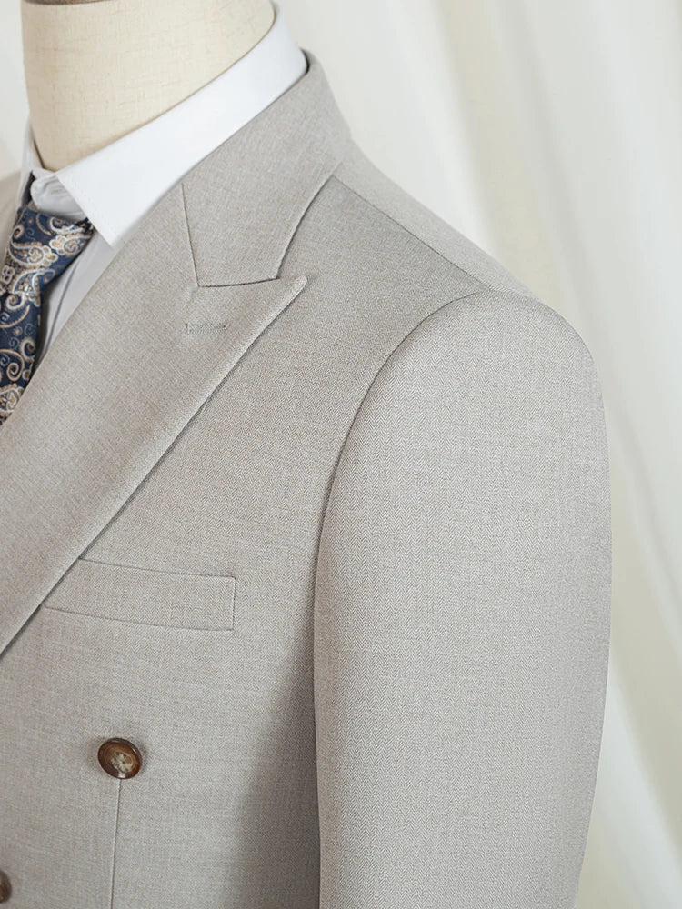 ST Cassy dark blue Elegant Man Suit 2 Pcs Set Modern Wedding Party Suits for Men Stylish Business office suit