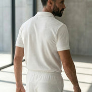 Textured Summer Polo Set